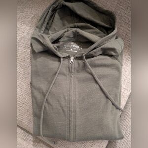 Women's Maurices Army Green Thin  Zip-Up Hoodie